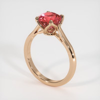 2.10 Ct. Gemstone Ring, 14K Rose Gold 2