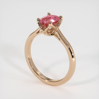 1.04 Ct. Pink Sapphire Ring, 14K Rose Gold 2