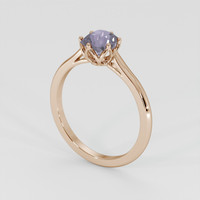1.63 Ct. Purple Sapphire Ring, 14K Rose Gold 2