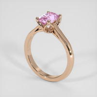 1.19 Ct. Pink Sapphire Ring, 14K Rose Gold 2