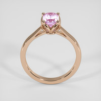 1.19 Ct. Pink Sapphire Ring, 14K Rose Gold 3