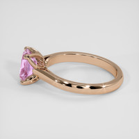 1.19 Ct. Pink Sapphire Ring, 14K Rose Gold 4