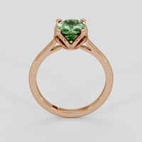 2.32 Ct. Green Sapphire Ring, 14K Rose Gold 3