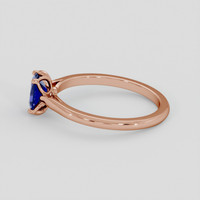 0.88 Ct. Blue Sapphire Ring, 14K Rose Gold 4