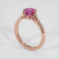 1.46 Ct. Purplish Pink Sapphire Ring, 14K Rose Gold 2