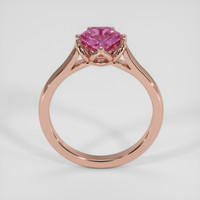 1.46 Ct. Purplish Pink Sapphire Ring, 14K Rose Gold 3