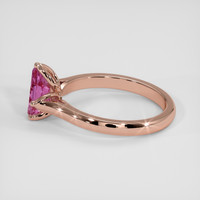 1.46 Ct. Purplish Pink Sapphire Ring, 14K Rose Gold 4