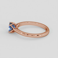 1.24 Ct. Blue Sapphire Ring, 14K Rose Gold 4