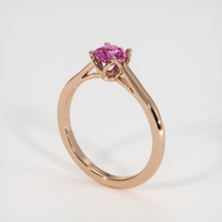 0.59 Ct. Sapphire Ring, 14K Rose Gold 2