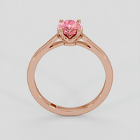 1.26 Ct. Padparadscha Sapphire Ring, 14K Rose Gold 3