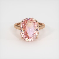 12.01 Ct. Sapphire Ring, 14K Rose Gold 1