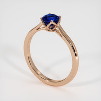 1.14 Ct. Blue Sapphire Ring, 14K Rose Gold 2