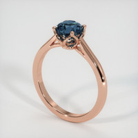 1.56 Ct. Sapphire Ring, 18K Rose Gold 2