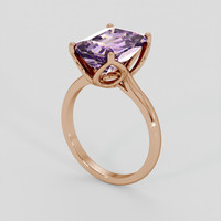 5.09 Ct. Bi Color Ametrine Ring, 18K Rose Gold 2