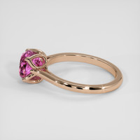 4.07 Ct. Pink Sapphire Ring, 18K Rose Gold 4