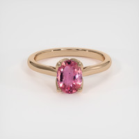 1.04 Ct. Pink Sapphire Ring, 18K Rose Gold 1