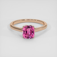 3.16 Ct. Padparadscha Sapphire Ring, 18K Rose Gold 1