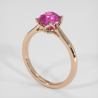 3.16 Ct. Padparadscha Sapphire Ring, 18K Rose Gold 2