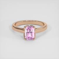 1.19 Ct. Pink Sapphire Ring, 18K Rose Gold 1