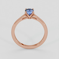 1.24 Ct. Blue Sapphire Ring, 18K Rose Gold 3