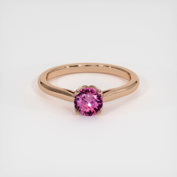 0.59 Ct. Sapphire Ring, 18K Rose Gold 1