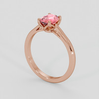 1.26 Ct. Padparadscha Sapphire Ring, 18K Rose Gold 2