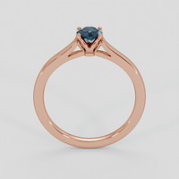 0.38 Ct. Bluish Green Sapphire Ring, 18K Rose Gold 3