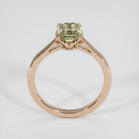 2.65 Ct. Greenish Brown Sapphire Ring, 18K Rose Gold 3