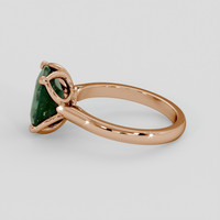 3.65 Ct. Bluish Green Sapphire Ring, 18K Rose Gold 4