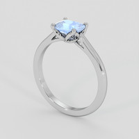 1.05 Ct. Blue Sapphire Ring, Silver 2