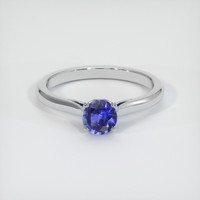 0.44 Ct. Blue Sapphire Ring, 10K White Gold 1