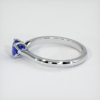 0.44 Ct. Blue Sapphire Ring, 10K White Gold 4