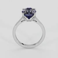 3.55 Ct. Bi Color (Peacock) Tanzanite Ring, 10K White Gold 3