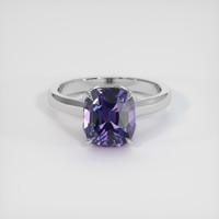 2.55 Ct. Purple Spinel Ring, 10K White Gold 1