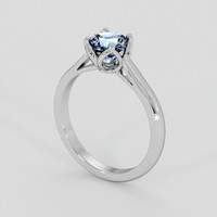 1.02 Ct. Blue Sapphire Ring, 10K White Gold 2