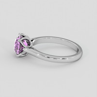 2.07 Ct. Pinkish Purple Sapphire Ring, 10K White Gold 4