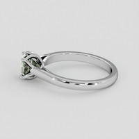 1.06 Ct. Green Sapphire Ring, 10K White Gold 4
