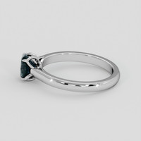0.97 Ct. Bluish Green Sapphire Ring, 10K White Gold 4