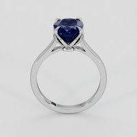 2.75 Ct. Blue Sapphire Ring, 10K White Gold 3