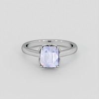 2.64 Ct. Purplish Blue Sapphire Ring, 10K White Gold 1