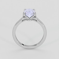 2.64 Ct. Purplish Blue Sapphire Ring, 10K White Gold 3