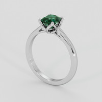 1.19 Ct. Bluish Green Sapphire Ring, 10K White Gold 2