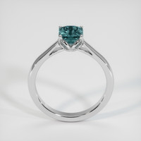 1.37 Ct. Greenish Blue Sapphire Ring, 10K White Gold 3