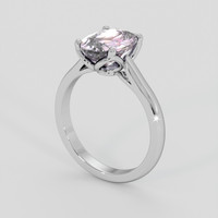 3.17 Ct. Purple Sapphire Ring, 10K White Gold 2