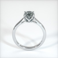0.97 Ct. Greyish Blue Sapphire Ring, 10K White Gold 3