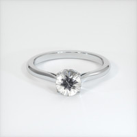 0.90 Ct. White Sapphire Ring, 10K White Gold 1
