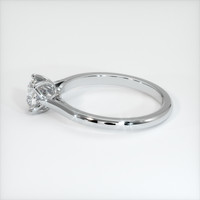 0.90 Ct. White Sapphire Ring, 10K White Gold 4
