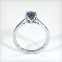0.77 Ct. Greyish Blue Sapphire Ring, 10K White Gold 3