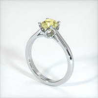 0.99 Ct. Yellow Sapphire Ring, 10K White Gold 2