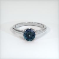 1.56 Ct. Sapphire Ring, 14K White Gold 1
